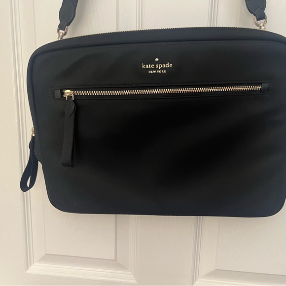 kate spade Other - Kate Spade New York Black Nylon Laptop Crossbody Messenger Bag